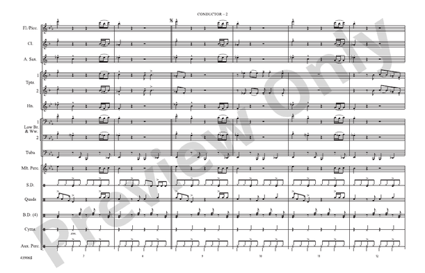 Papa's Got a Brand New Bag – Marching Band Conductor Score & Parts (Digital Download)