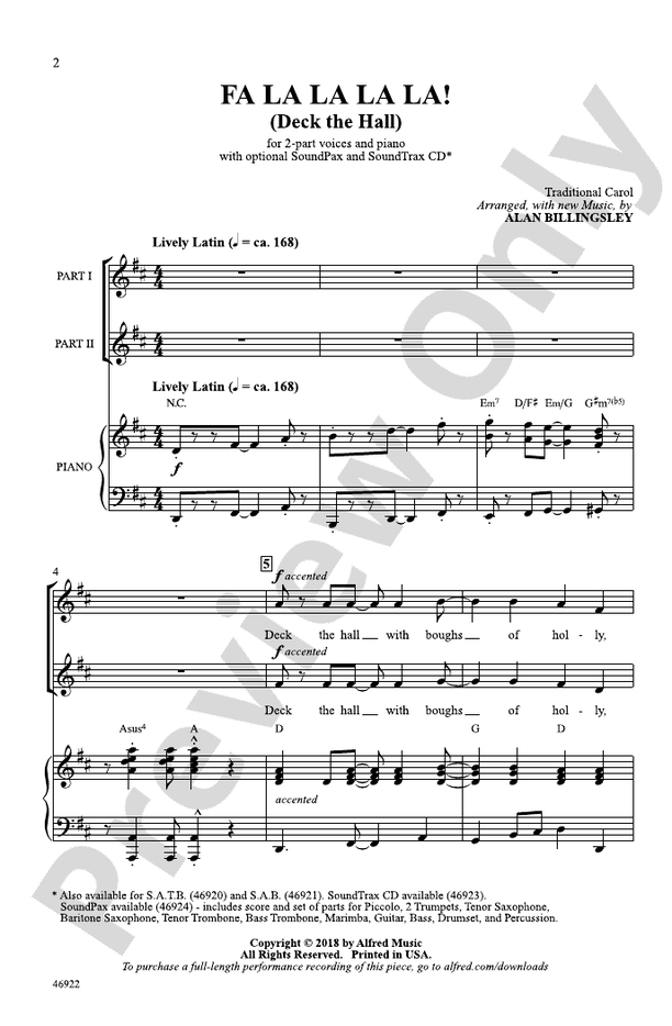 Fa La La La La! – 2-Part Choral Octavo (Digital Download)