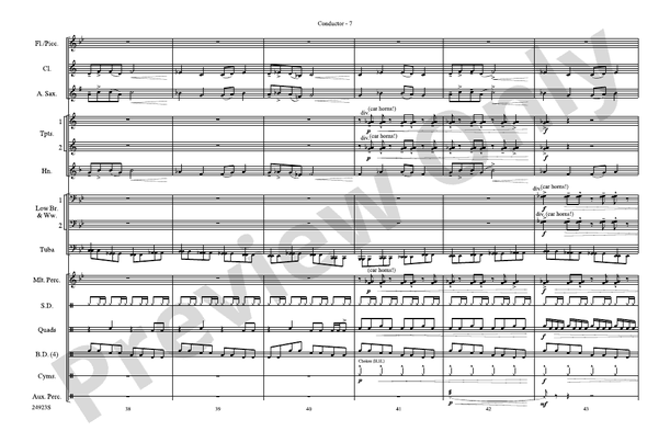 A New World, Movement One – Marching Band Conductor Score & Parts (Digital Download)