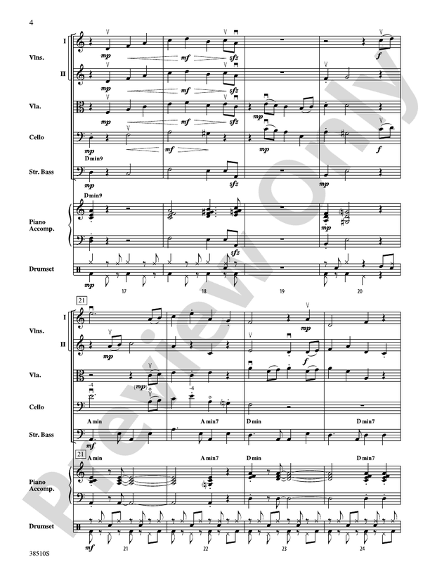 Bossa Rojo – String Orchestra Conductor Score & Parts (Digital Download)