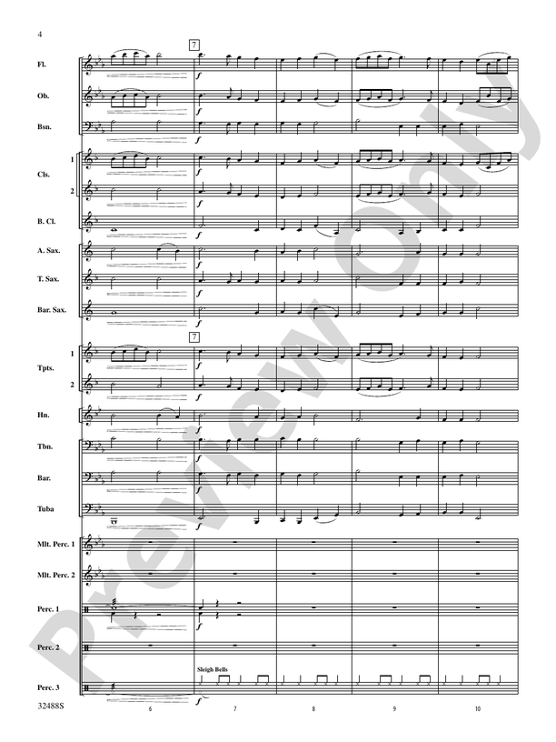 Deck the Hall with Bells and Whistles - Concert Band Conductor Score & Parts (Digital Download)