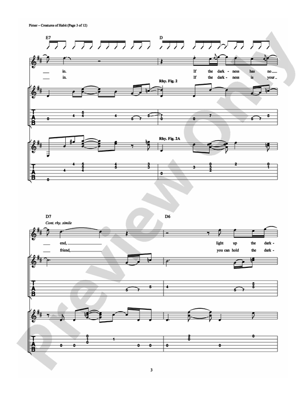 Creatures of Habit - Guitar TAB (Digital Download)
