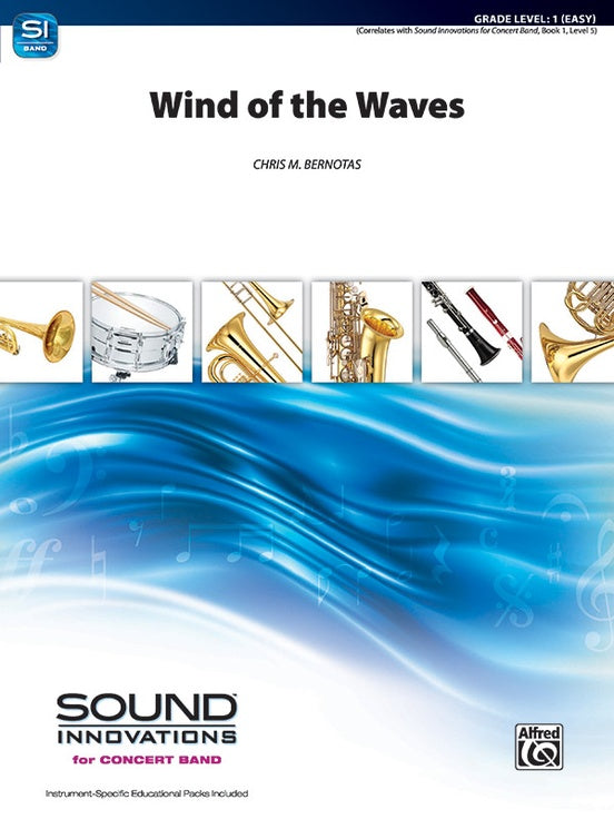 Wind of the Waves - Concert Band Conductor Score & Parts (Digital Download)