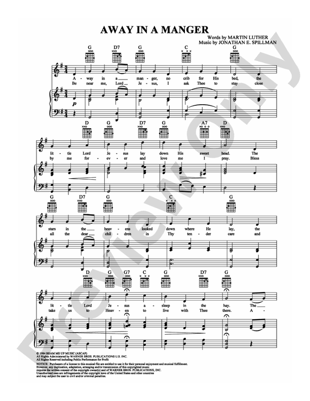 Away in a Manger -  Jonathan E. Spillman - PVG (Digital Download)