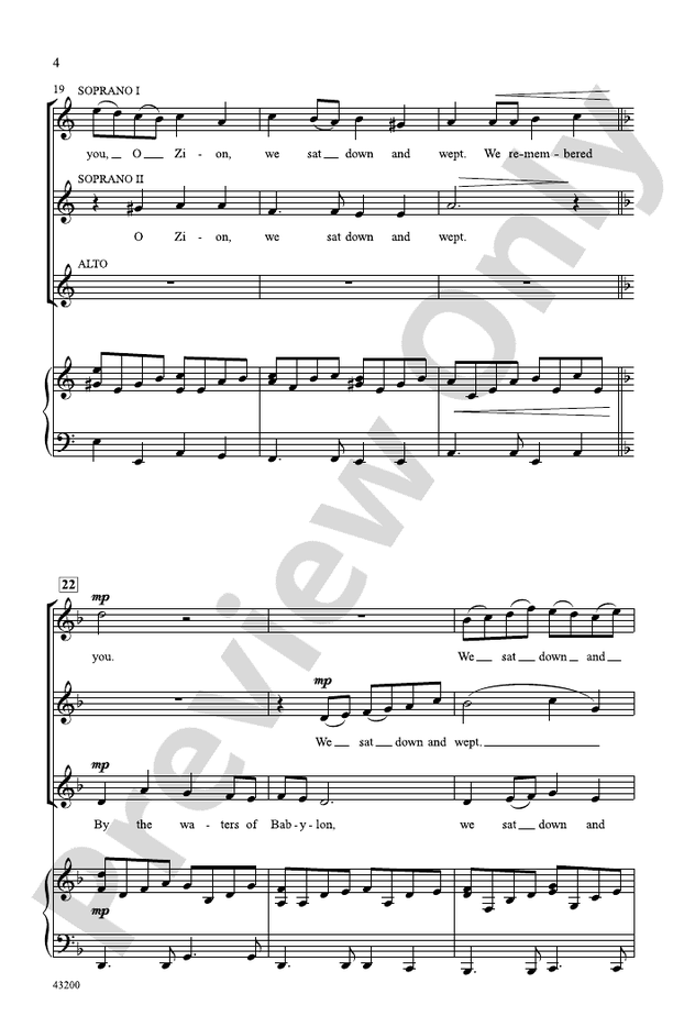 By the Waters – SSA Choral Octavo (Digital Download)