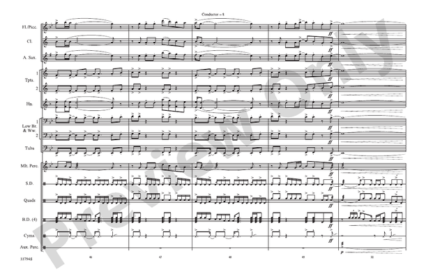 Stairway to Heaven – Marching Band Conductor Score & Parts (Digital Download)