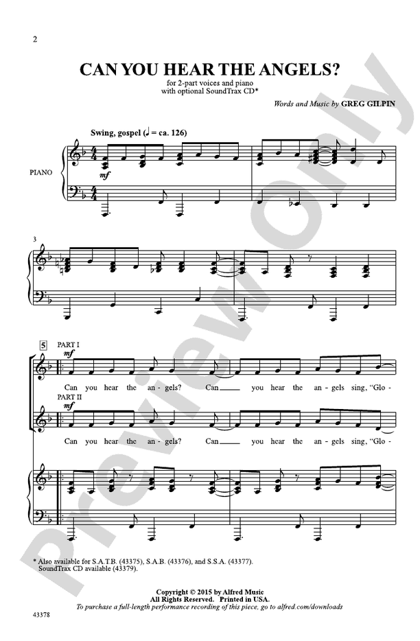 Can You Hear the Angels? – 2-Part Choral Octavo (Digital Download)
