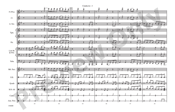 Any Way You Want It (Arr. Ralph Ford) – Marching Band Conductor Score & Parts (Digital Download)