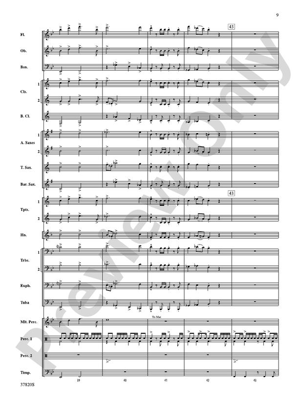 Wings - Concert Band Conductor Score & Parts (Digital Download)