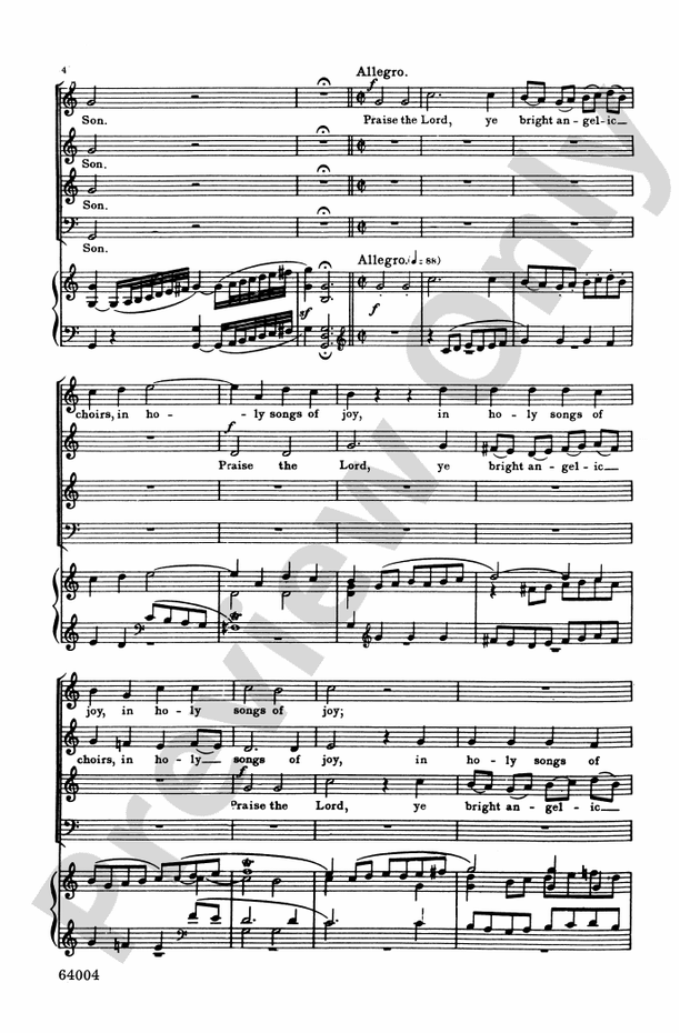 Hallelujah Chorus (Mount of Olives) – SATB Choral Octavo (Digital Download)