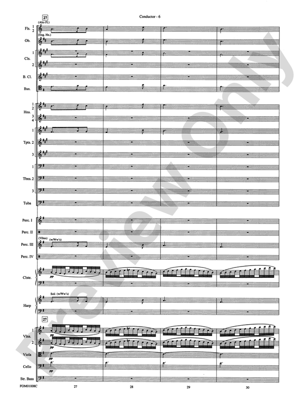 Harry Potter Symphonic Suite – Full Orchestra Conductor Score & Parts (Digital Download)