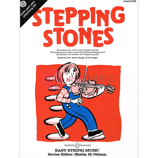 Stepping Stones - Violin with CD - Hugh Colledge|Katherine Colledge - Violin Boosey & Hawkes /CD - Out Of Print