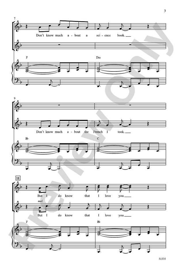 (What a) Wonderful World - SSA Choral Octavo (Digital Download)