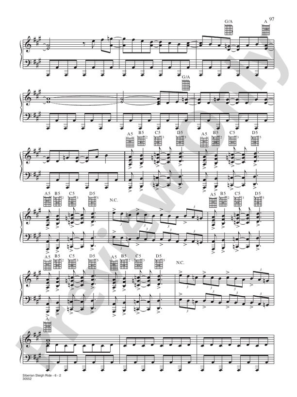 Siberian Sleight Ride - DSM-PS-0010909 - Piano (Digital Download)