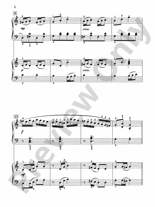 Sonatina for Two - 2 Pianos, 4 Hands (Digital Download)