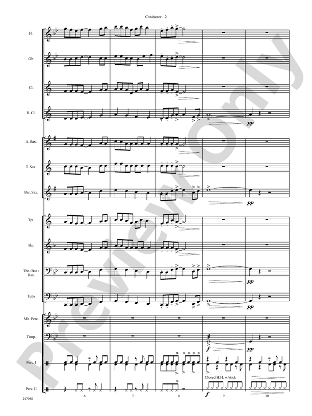 Rhythm Rappin' Rock - Concert Band Conductor Score & Parts (Digital Download)
