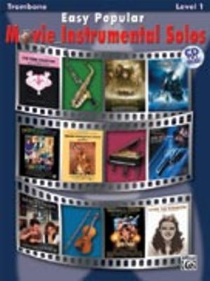 Easy Popular Movie Instrumental Solos - Trombone Book/OLA Alfred 28159