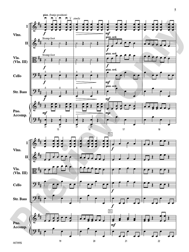 Bottomless Pizz. - String Orchestra Conductor Score & Parts (Digital Download)