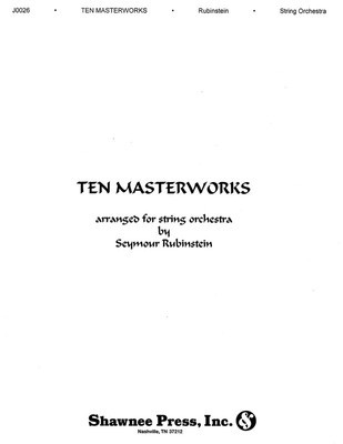 Ten Masterworks for String Orchestra - Seymour Rubenstein Hal Leonard Score/Parts