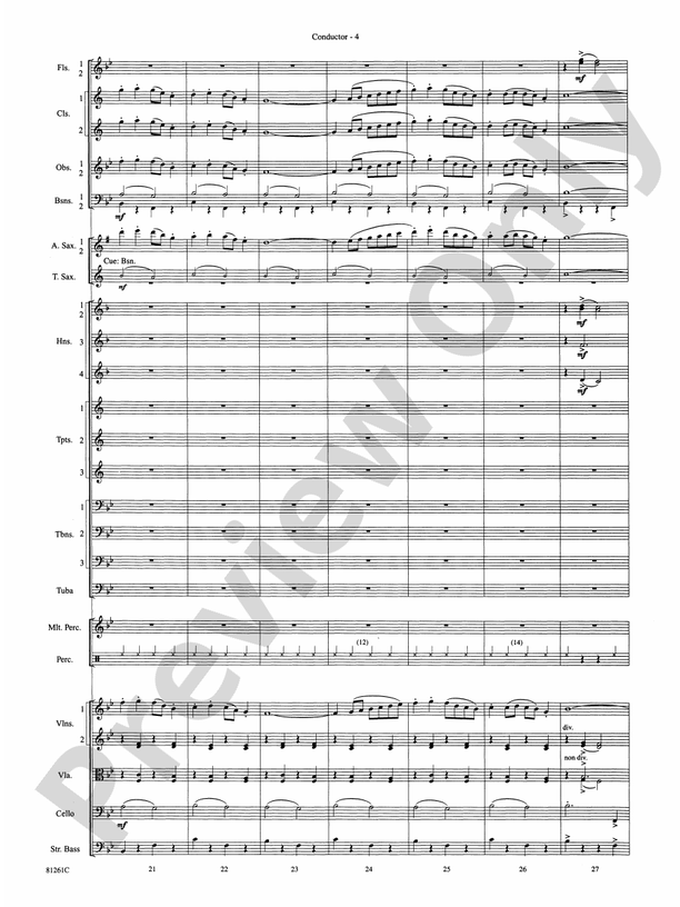 Sleigh Ride (Grade 3.5) – Full Orchestra Conductor Score & Parts (Digital Download)