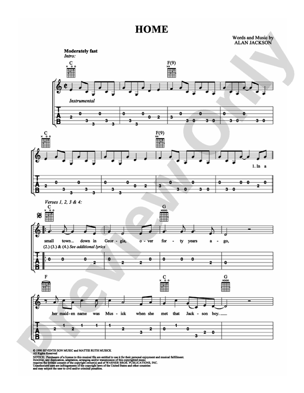 Home - Easy Guitar (Digital Download)