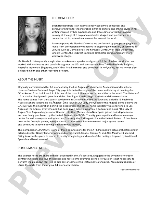 Angel City - String Orchestra Conductor Score & Parts(Digital Download)