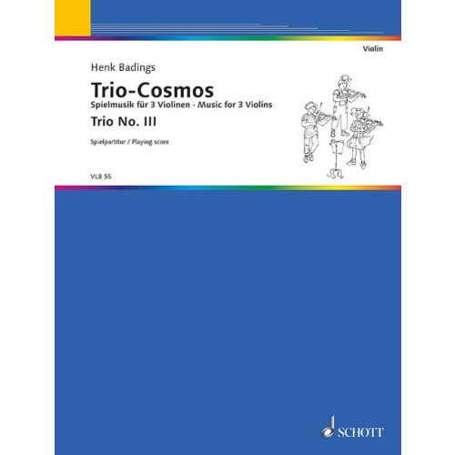 Badings - Trio Cosmos Trio #3 - 3 Violins Schott VLB55