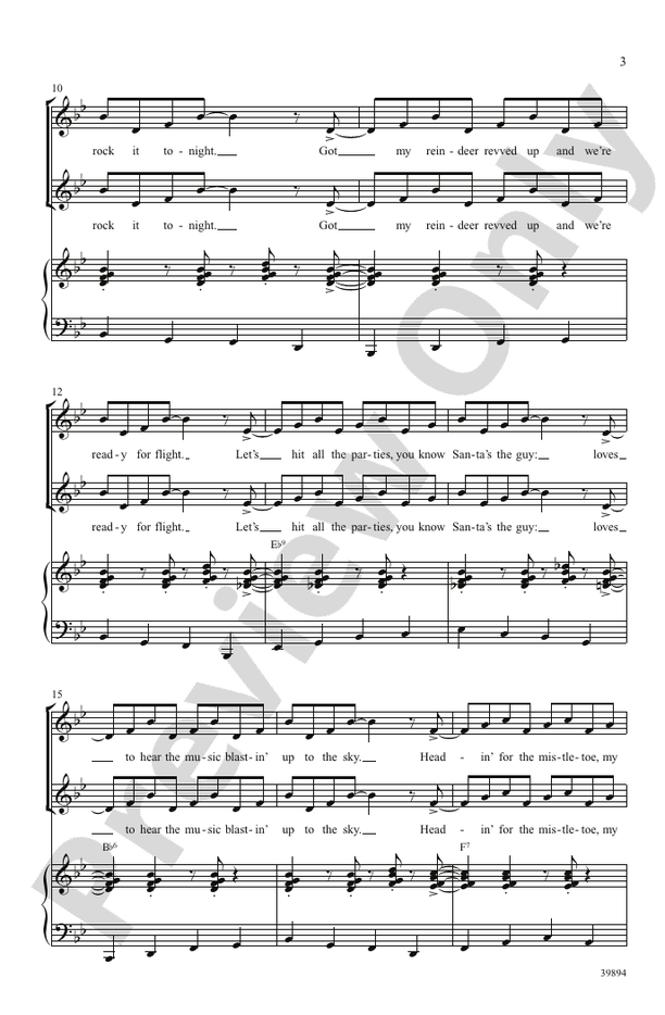 Gettin' in the Mood (for Christmas) – SSA Choral Octavo (Digital Download)