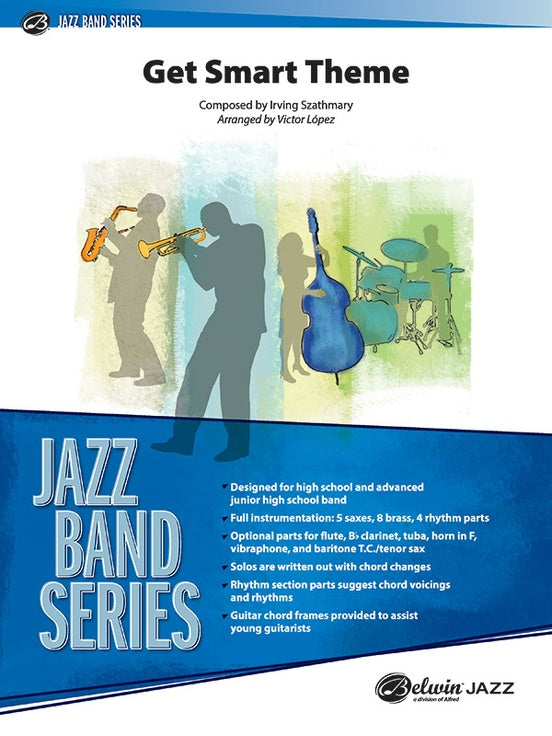 Get Smart Theme (Grade 3.5) – Jazz Ensemble Conductor Score & Parts (Digital Download)