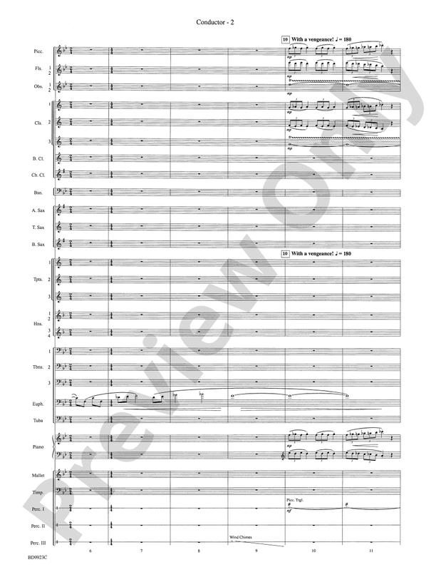 The Winds of Poseidon (from The Odyssey (Symphony No. 2)) - Concert Band Conductor Score & Parts (Digital Download)