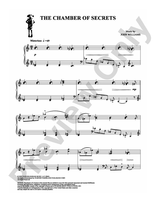 The Chamber of Secrets (from Harry Potter) - DSM-PS-0003647 - Piano (Digital Download)
