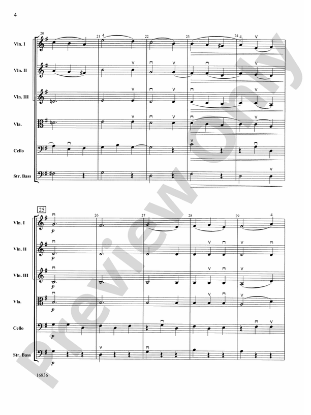 Waltz from The Sleeping Beauty – String Orchestra Conductor Score & Parts (Digital Download)