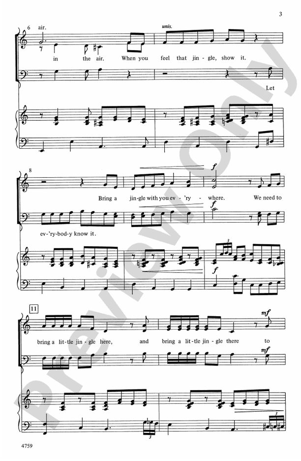 Bring a Little Jingle – 3-Part Mixed Choral Octavo (Digital Download)