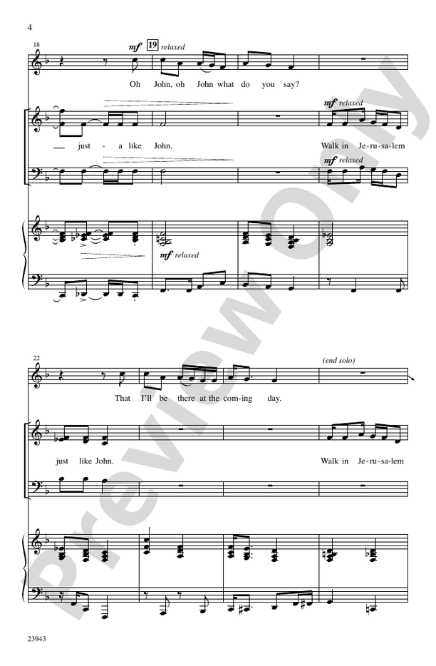 I Want to Be Ready – SSAB Choral Octavo - Digital Sheet Music Download (Digital Download)