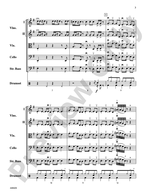 Uptown Funk - String Orchestra Conductor Score & Parts (Digital Download)