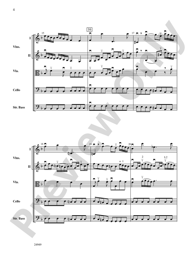 Divertimento No. 3 (1st Movement) – String Orchestra Conductor Score & Parts (Digital Download)