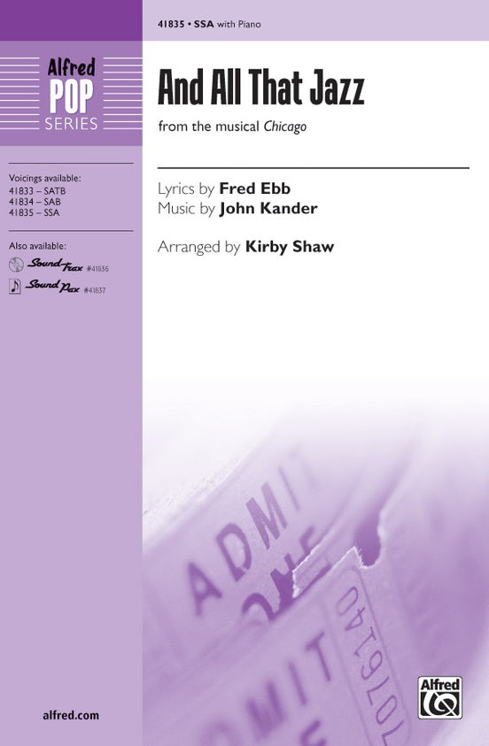 And All That Jazz - SSA Choral Octavo (Digital Download)