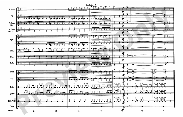 Batman Theme (from the TV Series) – Marching Band Conductor Score & Parts (Digital Download)