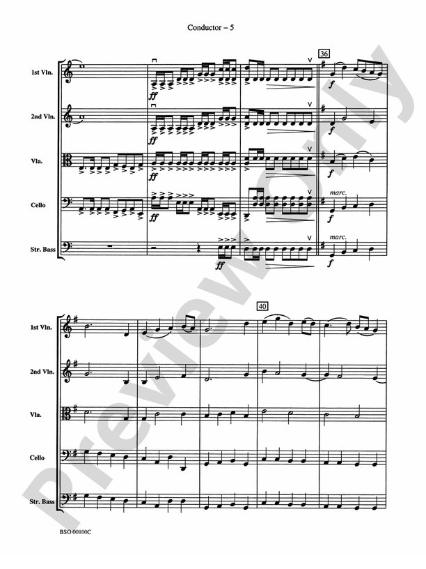 Knightsbridge Suite – String Orchestra Conductor Score & Parts (Digital Download)