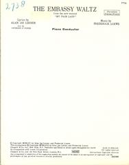The Embassy Waltz - Conductor Score (Digital Download)