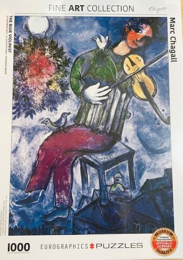 1000 Piece Puzzle.  The Blue Violinist by Marc Chagall