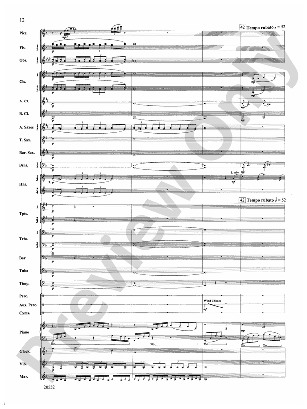 Chiaroscuro - Concert Band Conductor Score & Parts (Digital Download)