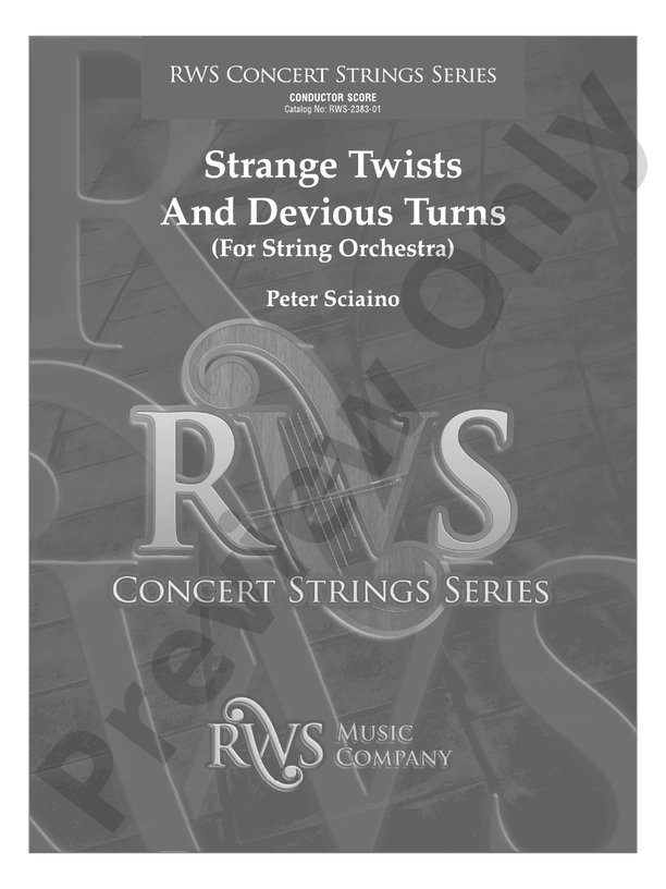 Strange Twists and Devious Turns - For String Orchestra - String Orchestra Conductor Score & Parts (Digital Download)
