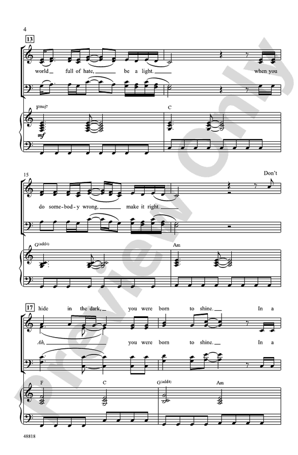 Be a Light – SATB Choral Octavo (Digital Download)