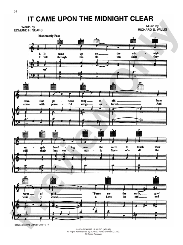 It Came Upon a Midnight Clear - PVG - Richard S. Willis (Digital Download)