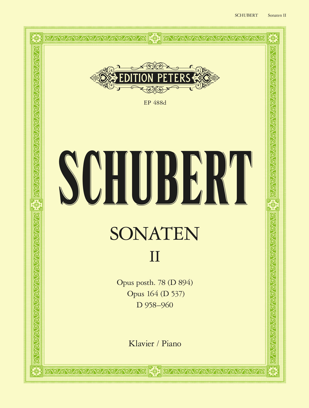 Schubert - Piano Sonata D959 - Piano Solo (Digital Download)