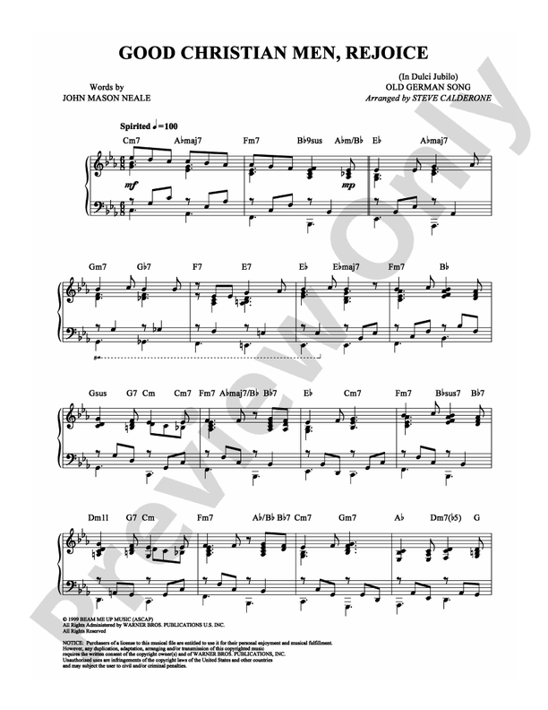 Good Christian Men, Rejoice - DSM-PS-0000678 - Piano (Digital Download)