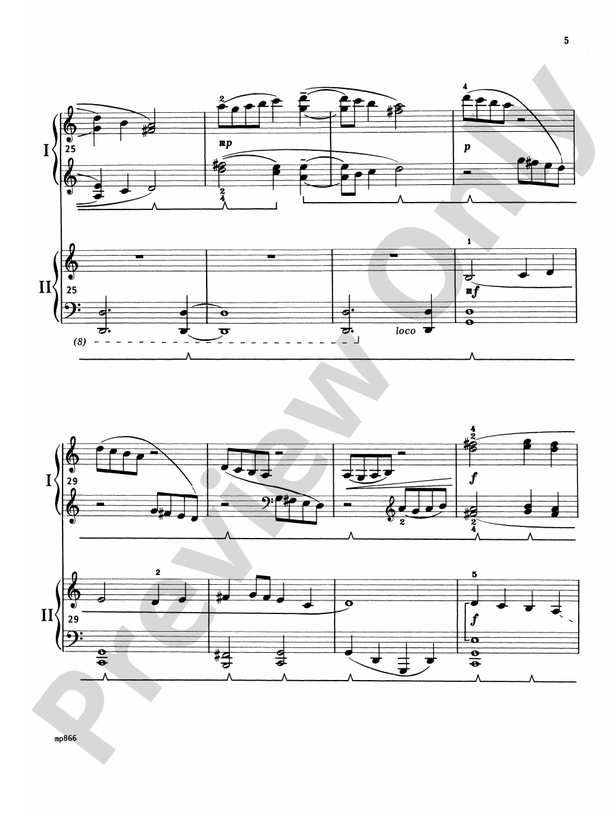 Concertino in C Major - 2 Pianos, 4 Hands (Digital Download)
