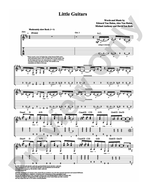 Little Guitars - Guitar TAB (Digital Download)