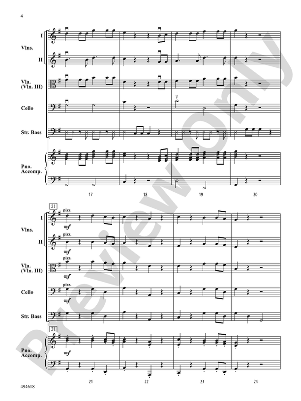 Dance of the Bowless Basses - String Orchestra Conductor Score & Parts (Digital Download)